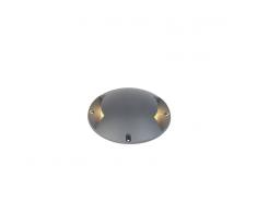 QAZQA Foco empotrado de suelo moderno redondo gris oscuro IP67 LED 2W - POD