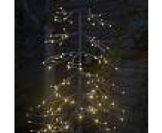 Kaemingk Árbol de Navidad AVETO nieve LED blanco cálido 1,65 metros