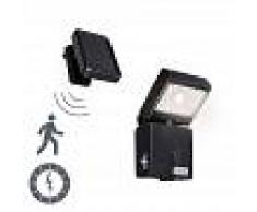 QAZQA Proyector de exterior DARK LED con panel solar