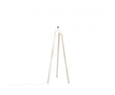 QAZQA Trípode diseño madera blanca - CORTINA