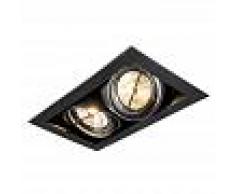 QAZQA Foco empotrable ONEON 111-2 negro