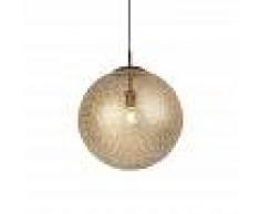 Paul Neuhaus Lámpara colgante rústica 40cm LED redonda óxido - KRETA