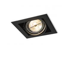 QAZQA Foco empotrable ONEON 111-1 negro