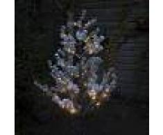 Kaemingk Árbol de Navidad PINO nieve LED blanco cálido 1,5 metros