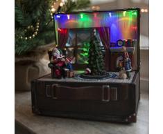 Kaemingk Casa navideña CAJA DE MÚSICA LED multicolor