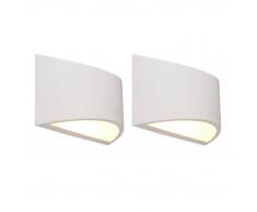 QAZQA Set de 2 apliques de pared GIPSY Creil