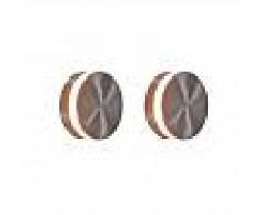 QAZQA Set de 2 apliques de pared THEO redondo LED