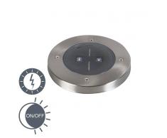 Ranex Foco de suelo ERDA solar LED redondo