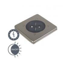 Ranex Foco de suelo ERDA solar LED cuadrado
