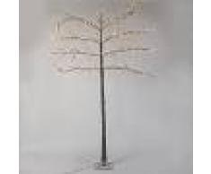 Kaemingk Árbol de Navidad ESPALDERA nieve LED blanco cálido 2,4 metros