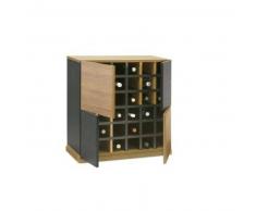Mueble Botellero Guadarrama 2095 Negro + Nogal