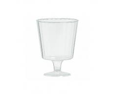 Recipiente con forma de copa de vino - 24 unidades
