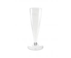 Copa para cava con pie transparente de 140 ml - 4 unidades