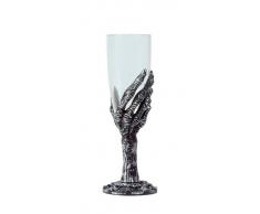 Copa de cava con mano terrorífica