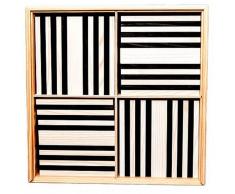 Kapla Set de 100 bloques madera negro y blanco KAPL172127