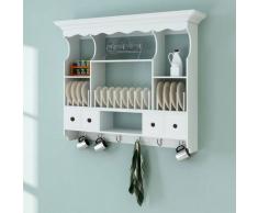 vidaXL Armario de pared para la cocina madera blanca
