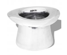 vidaXL Enfriador de champán copa trofeo aluminio plateado