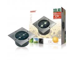 Ranex Foco solar cuadrado 0,12 W plateado 5000.198