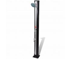 vidaXL Ducha solar de exterior con cabezal ducha y grifo 35L