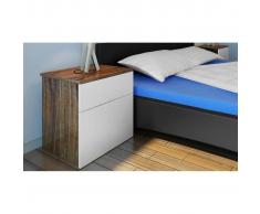 vidaXL Mesilla de noche con un cajón Mesa dormitorio Armario