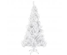 vidaXL Árbol de navidad artificial con soporte acero 210 cm 910 ramas