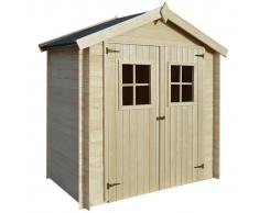 vidaXL Caseta de exterior para el jardín 2x1m madera 19mm