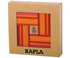 Kapla Set de 40 tablones madera rojo y naranja KAPL172106