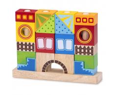 Wonderworld Bloques de construcción madera HOUT192410