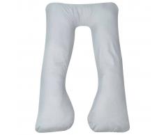 vidaXL Almohada de embarazo 90x145 cm gris