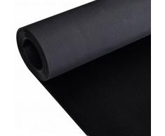 vidaXL Alfombrilla de goma antideslizante 5 x 1 m acanalado estrecho