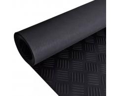 vidaXL Alfombrilla de goma antideslizante 5 x 1 m placa ajedrezada