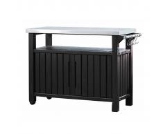 Keter Mesa de jardín multifuncional para barbacoa Unity XL 228934