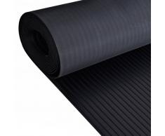 vidaXL Alfombrilla de goma antideslizante 2 x 1 m acanalado ancho