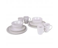 Bo-Garden Conjunto de vajilla 16 uds melamina natural 6181115