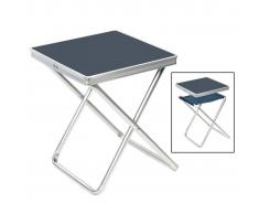 Camp Gear Taburete plegable de camping aluminio gris 1404346