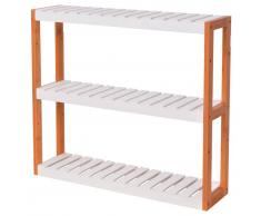 vidaXL Estantería de baño 60x15x54 cm bambú