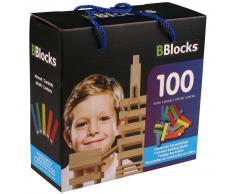 BBlocks Bloques de construcción 100 uds madera multicolor BBLO890099