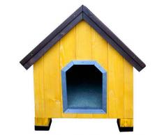 TK Pet Caseta de madera para perros Alpine Amarillo