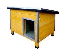 TK Pet Caseta robusta de madera para perros Nevada Amarilla