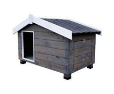 TK Pet Caseta de madera con porche para perros Mountain Gris