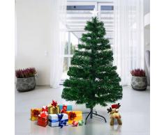 HOMCOM Arbol de Navidad + Luces LED Arbol Artificial Verde Φ60x120cm