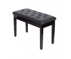 HOMCOM Banco de Piano tipo Taburete de Piel Banqueta con Espacio de Almacenamiento - 75x35x50 cm