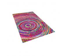 Alfombra de algodón y poliéster - Multicolor - 80x150 - MALATYA