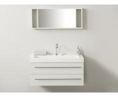 Mueble de baño - Blanco - Lavabo -Armarios - Espejo - BARCELONA
