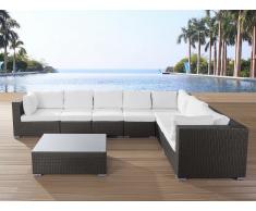 Conjunto de jardín marrón oscuro - set en ratán - GRANDE