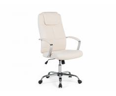 Silla de oficina - Giratoria - Piel sintética - Beige - WINNER