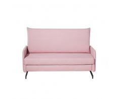 Sofá cama tapizado rosa BELFAST