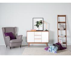 Cómoda -Soporte para TV - Marrón y Blanco - PITTSBURGH