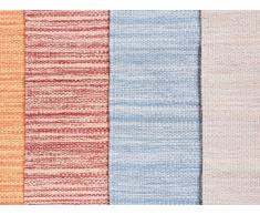 Alfombra de algodón - Beige - 80x150 cm - Hecha a mano - DERINCE
