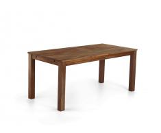 Mesa extensible - Madera maciza de roble - 180 cm - Color marrón - MAXIMA